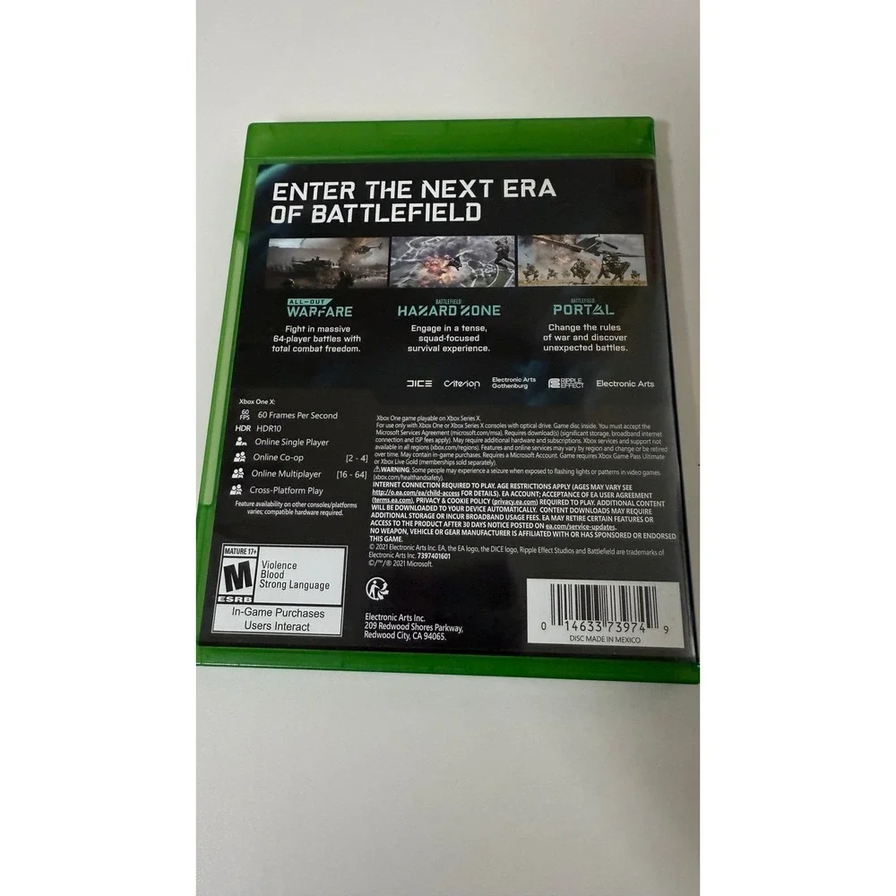 Xbox One Battlefield 2042 video game for Xbox One and XBox series X‎